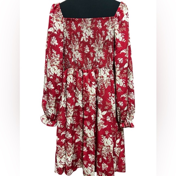 Floral Red Dress, SHEIN Curve, size 0XL, NWOT - Picture 4 of 4